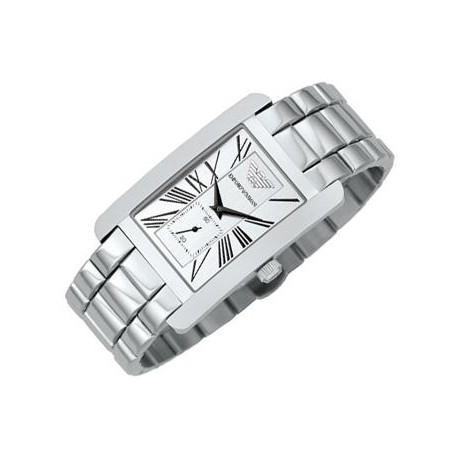  Shop Authentic Emporio Armani Classic White Dial Silver Steel Strap Watch For Men - AR0145 - Luxxuri