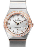 Omega Constellation Quartz Diamonds Mother of Pearl Dial Two Tone Steel Strap Watch for Women - 131.25.25.60.55.001