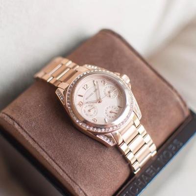  Shop Authentic Michael Kors Blair Rose Gold Dial Rose Gold Steel Strap Watch for Women - MK5613 - Luxxuri