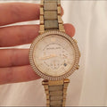  Shop Authentic Michael Kors Parker Gold Dial Gold Steel Strap Watch for Women - MK5632 - Luxxuri