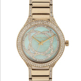  Shop Authentic Michael Kors Kerry Mother of Pearl Dial Gold Steel Strap Watch for Women - MK3481 - Luxxuri