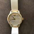  Shop Authentic Marc Jacobs Lidia Stripe White Dial White Leather Strap Watch for Women - MBM1164 - Luxxuri