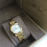  Shop Authentic Burberry Heritage White Dial Gold Steel Strap Watch for Women - BU9203 - Luxxuri