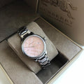  Shop Authentic Burberry The Classic Pink Dial Silver Steel Strap Watch for Women - BU10111 - Luxxuri