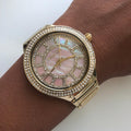 Shop Authentic Michael Kors Kerry Mother of Pearl Dial Gold Steel Strap Watch for Women - MK3396 - Luxxuri
