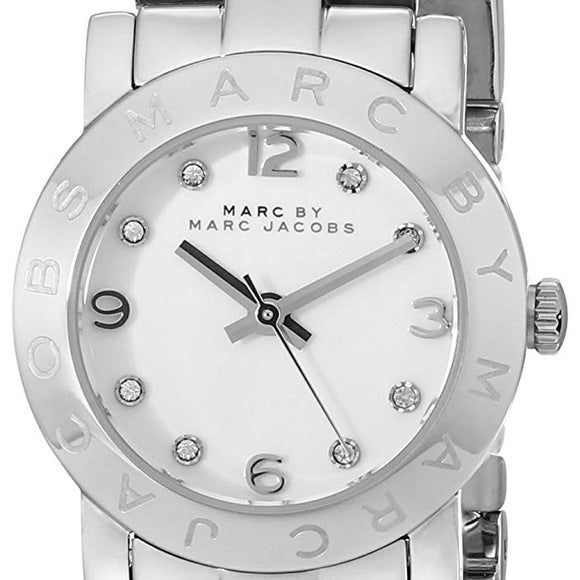  Shop Authentic Marc Jacobs Mini Amy White Dial Silver Steel Strap Watch for Women - MBM3055 - Luxxuri