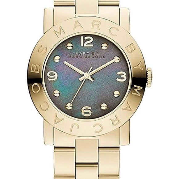  Shop Authentic Marc Jacobs Amy Green Dial Gold Steel Strap Watch for Women - MBM8619 - Luxxuri
