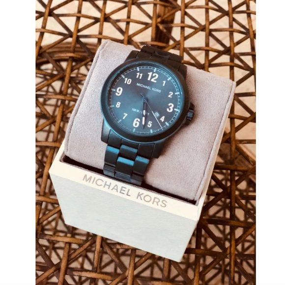  Shop Authentic Michael Kors Paxton Quartz Blue Dial Blue Steel Strap Watch For Men - MK8533 - Luxxuri