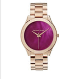  Shop Authentic Michael Kors Runway Pink Dial Rose Gold Steel Strap Watch for Women - MK3550 - Luxxuri