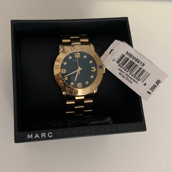  Shop Authentic Marc Jacobs Amy Green Dial Gold Steel Strap Watch for Women - MBM8619 - Luxxuri