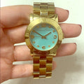  Shop Authentic Marc Jacobs Amy Blue Dial Gold Steel Strap Watch for Women - MBM3301 - Luxxuri