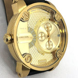  Shop Authentic Diesel Mr Daddy Gold Dial Black Leather Strap Watch For Men - DZ7363 - Luxxuri