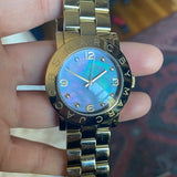  Shop Authentic Marc Jacobs Amy Blue Dial Silver Steel Strap Watch for Women - MBM3272 - Luxxuri
