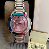 Shop Authentic Burberry The Britain Diamonds Pink Dial Silver Steel Strap Watch for Women - BBY1805 - Luxxuri