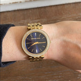  Shop Authentic Michael Kors Darci Blue Dial Gold Steel Strap Watch for Women - MK3406 - Luxxuri