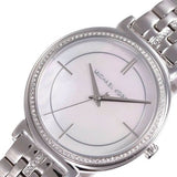  Shop Authentic Michael Kors Cinthia White Mother of Pearl Dial Silver Steel Strap Watch for Women for Women - MK3641 - Luxxuri