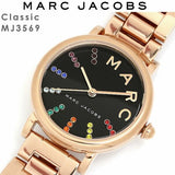  Shop Authentic Marc Jacobs Roxy Black Dial Rose Gold Steel Strap Watch for Women - MJ3569 - Luxxuri