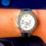  Shop Authentic Michael Kors Wyatt White Dial Silver Steel Strap Watch For Women - MK5932 - Luxxuri
