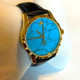  Shop Authentic Gucci G Timeless Turquoise Blue Dial Black Leather Strap Watch For Men - YA126462 - Luxxuri