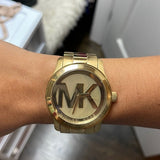  Shop Authentic Michael Kors Runway Gold Dial Gold Steel Strap Watch for Women - MK5473 - Luxxuri