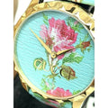  Shop Authentic Gucci G Timeless Floral Turquoise Dial Turquoise Leather Strap Watch For Women - YA1264085 - Luxxuri