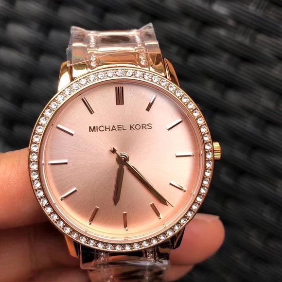  Shop Authentic Michael Kors Melissa Three Hand Rose Gold Dial Rose Gold Steel Strap Watch For Women - MK4369 - Luxxuri