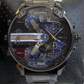  Shop Authentic Diesel Big Daddy 2.0 Blue Dial Grey Stainless Strap Watch For Men - DZ7331 - Luxxuri