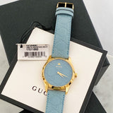  Shop Authentic Gucci G Timeless Quartz Blue Dial Blue Leather Strap Watch For Men - YA1264097 - Luxxuri