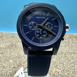  Shop Authentic Armani Exchange Outerbanks Chronograph Blue Dial Blue Silicone Strap Watch For Men - AX7128 - Luxxuri