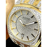  Shop Authentic Bulova Phantom Crystal Silver Dial Two Tone Steel Strap Watch for Men - 98B323 - Luxxuri