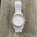  Shop Authentic Michael Kors Ceramic White Dial White Steel Strap Watch for Women - MK5269 - Luxxuri
