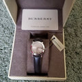  Shop Authentic Burberry The City Beige Dial Brown Leather Strap Watch for Women - BU9208 - Luxxuri