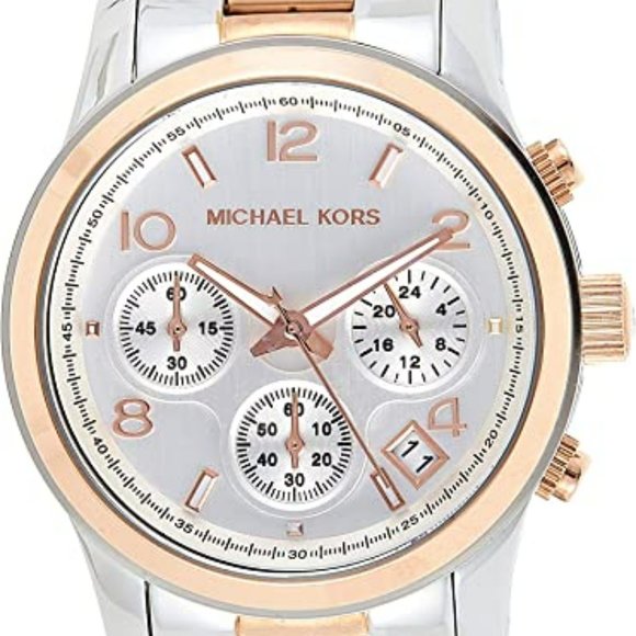  Shop Authentic Michael Kors Runway Silver Dial Two Tone Steel Strap Watch for Women - MK5315 - Luxxuri