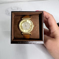  Shop Authentic Michael Kors Catlin Champagne Dial Brown Leather Strap Watch for Women - MK2375 - Luxxuri