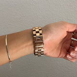  Shop Authentic Marc Jacobs Henry Transparent Rose Gold Dial Rose Gold Steel Strap Watch for Women - MBM3339 - Luxxuri