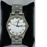  Shop Authentic Marc Jacobs Henry Diamonds White Dial Silver Steel Strap Watch for Women - MBM3044 - Luxxuri