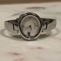  Shop Authentic Gucci Guccissima Diamonds Mother of Pearl Dial Silver Steel Strap Watch For Women - YA134303 - Luxxuri
