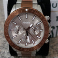  Shop Authentic Fossil Bannon Multifunction Brown Dial Two Tone Steel Strap Watch for Men - BQ2502 - Luxxuri