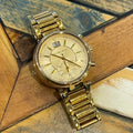  Shop Authentic Michael Kors Sawyer White Dial Gold Steel Strap Watch for Women - MK6362 - Luxxuri