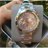  Shop Authentic Fossil Perfect Boyfriend Taupe Dial Silver Steel Strap Watch for Women - ES4146 - Luxxuri