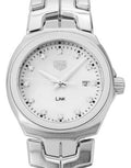  Shop Authentic Tag Heuer Link Quartz Diamonds Mother of Pearl Dial Silver Steel Strap Watch for Women - WBC1312.BA0600 - Luxxuri