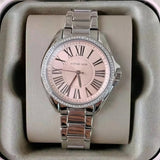  Shop Authentic Michael Kors Kacie Three Hand Pink Dial Silver Steel Strap Watch for Women - MK6929 - Luxxuri
