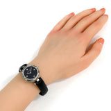  Shop Authentic Gucci Diamantissima Quartz Diamonds Black Dial Black Leather Strap Watch for Women - YA141506 - Luxxuri