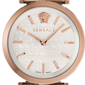  Shop Authentic Versace V-Twist White Dial White Leather Strap Watch for Women - VELS00419 - Luxxuri