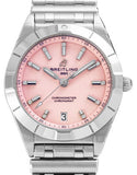  Shop Authentic Breitling Chronomat 32 Diamonds Pink Dial Silver Steel Strap Watch for Women - A77310101K1A1 - Luxxuri