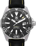  Shop Authentic Tag Heuer Aquaracer Calibre 5 Automatic Black Dial Black Nylon Strap Watch for Men - WAY211A.FC6362 - Luxxuri