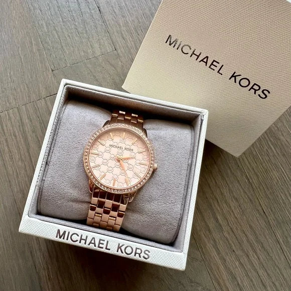  Shop Authentic Michael Kors Argyle Quartz Rose Gold Dial Rose Gold Steel Strap Watch For Women - MK3156 - Luxxuri