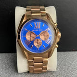  Shop Authentic Michael Kors Bradshaw Quartz Blue Dial Rose Gold Steel Strap Watch For Women - MK5951 - Luxxuri