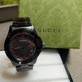  Shop Authentic Gucci G Timeless Sport Black Dial Black Steel Strap Watch For Men - YA126230 - Luxxuri