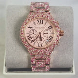  Shop Authentic Michael Kors Camille Chronograph Mother of Pearl Dial Rose Gold Steel Strap Watch for Women - MK7272 - Luxxuri